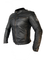 XLS Motorradjacke Lederjacke inkl. Thermoweste Gr. XL
