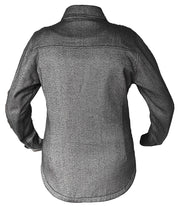 ROKKER Damen Motorradhemd Boston Rider Hemdjacke Grau