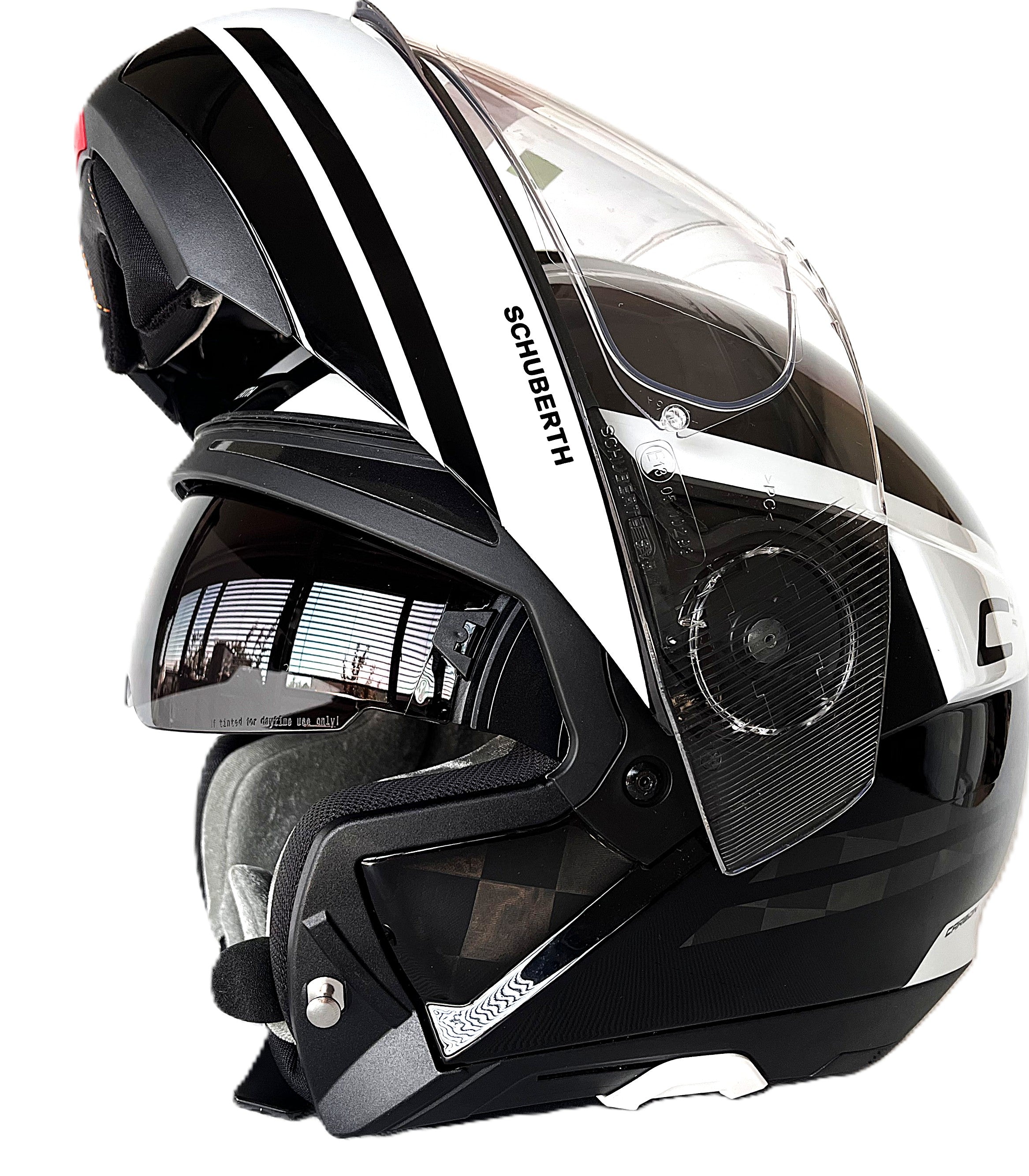 Schuberth C4 Pro Carbon Tempest White Klapphelm Weiß Gr. XS