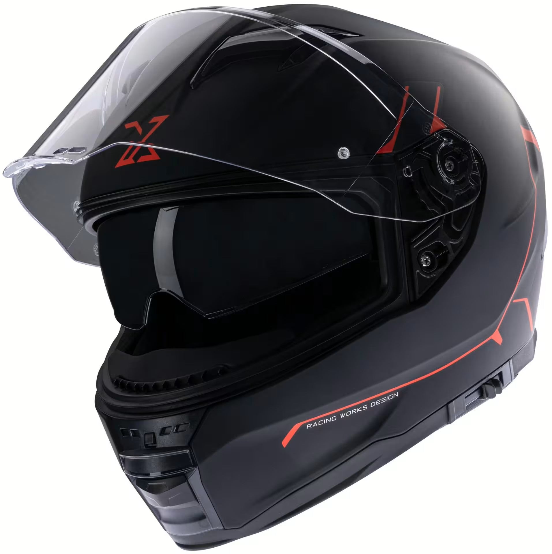 SPEC-X Helm STINGER Schwarz Matt Rot "SX-82.03/R2"