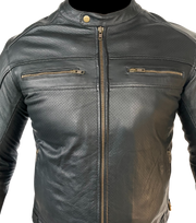 XLS Motorradjacke Lederjacke inkl. Thermoweste Gr. XL