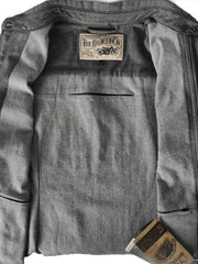 ROKKER Damen Motorradhemd Boston Rider Hemdjacke Grau