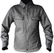 ROKKER Damen Motorradhemd Boston Rider Hemdjacke Grau