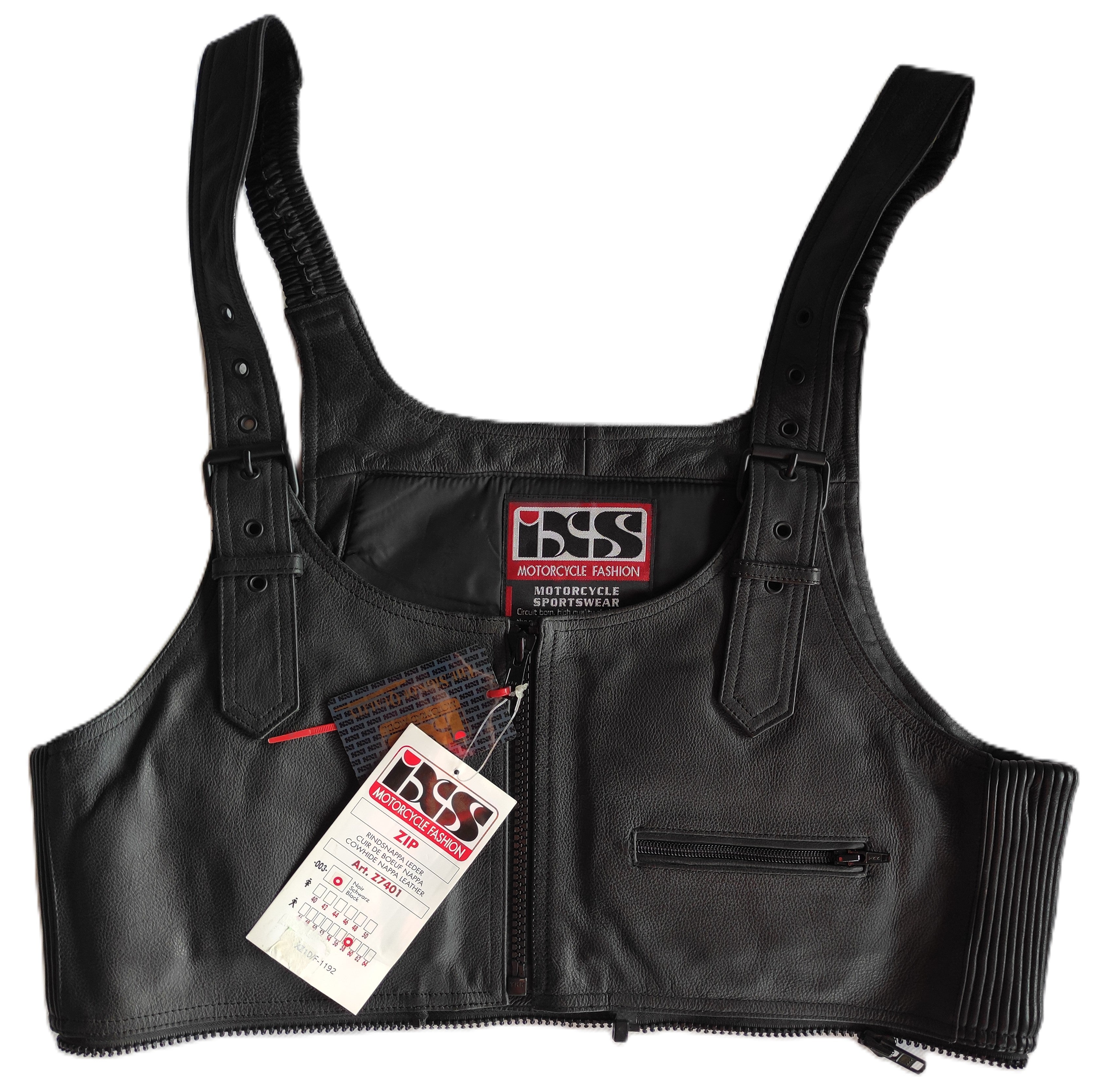 iXS Hosenaufsatz Hosenlatz Lederlatz Hosenträger Gr. 40 42 44 50