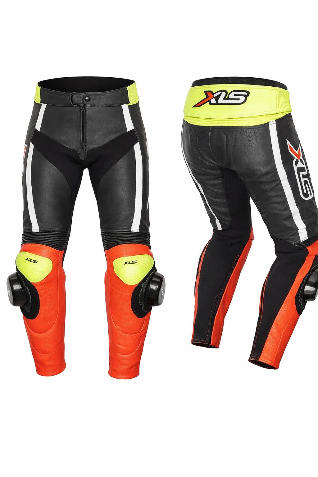 Women's Leather Pants STRIKER Motorcycle Pants Black