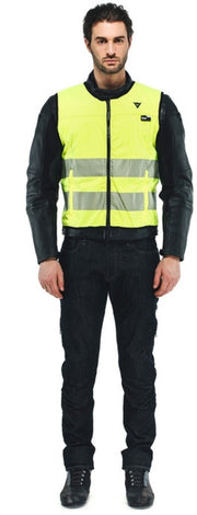 Dainese Airbag Weste Smart Jacke D-Air® Hi-Vis Neongelb Fluo Yellow