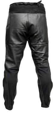 Lederhose STRIKER Motorradhose Schwarz Gr. 52