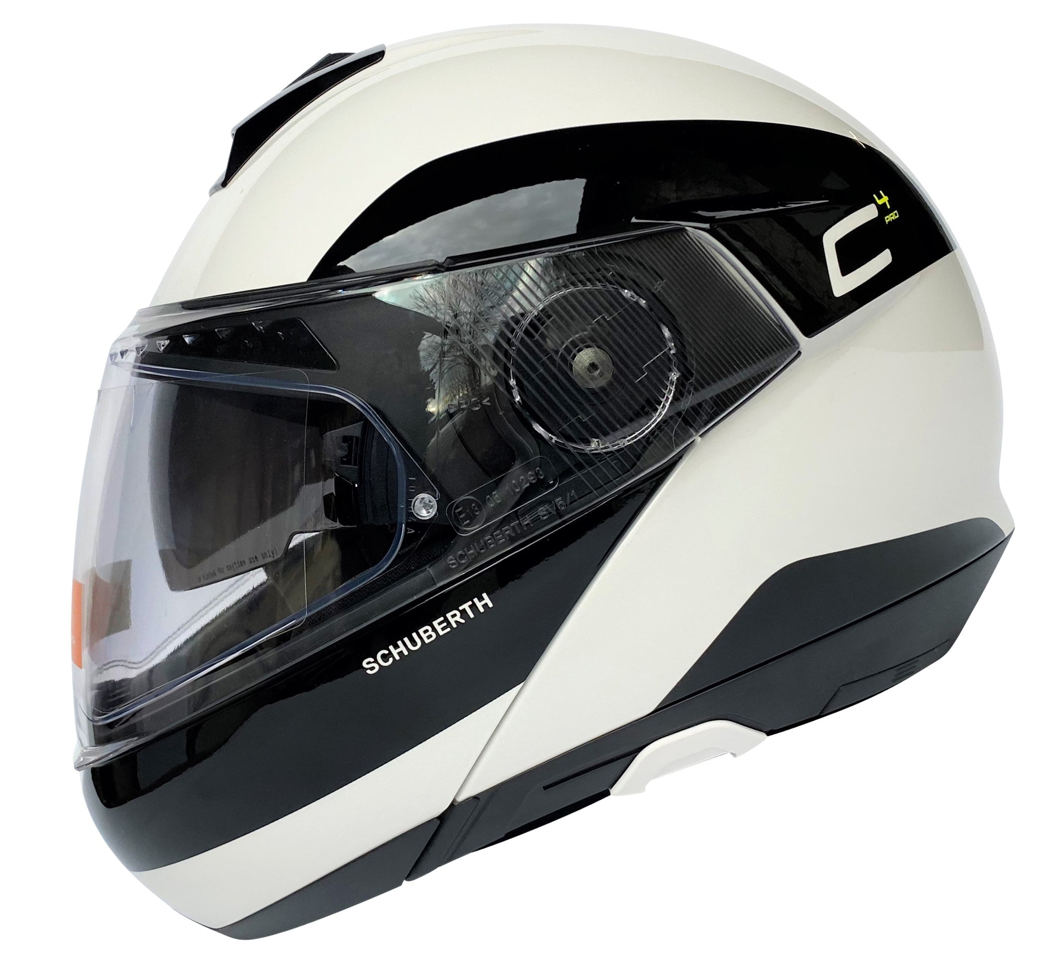 Schuberth C4 Pro Fragment White Klapphelm Weiß Gr. XS + S