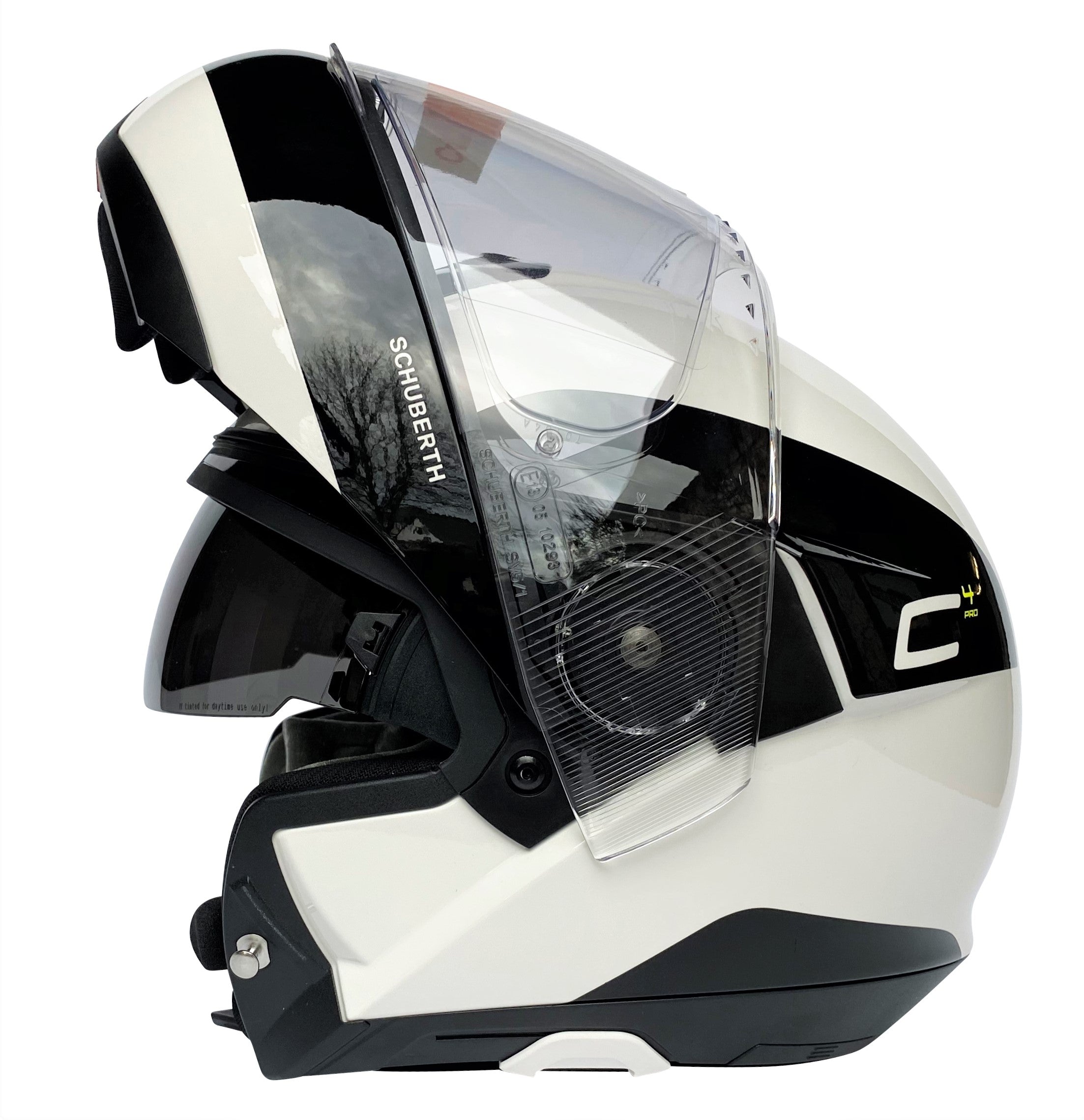 Schuberth C4 Pro Fragment White Klapphelm Weiß Gr. XS + S