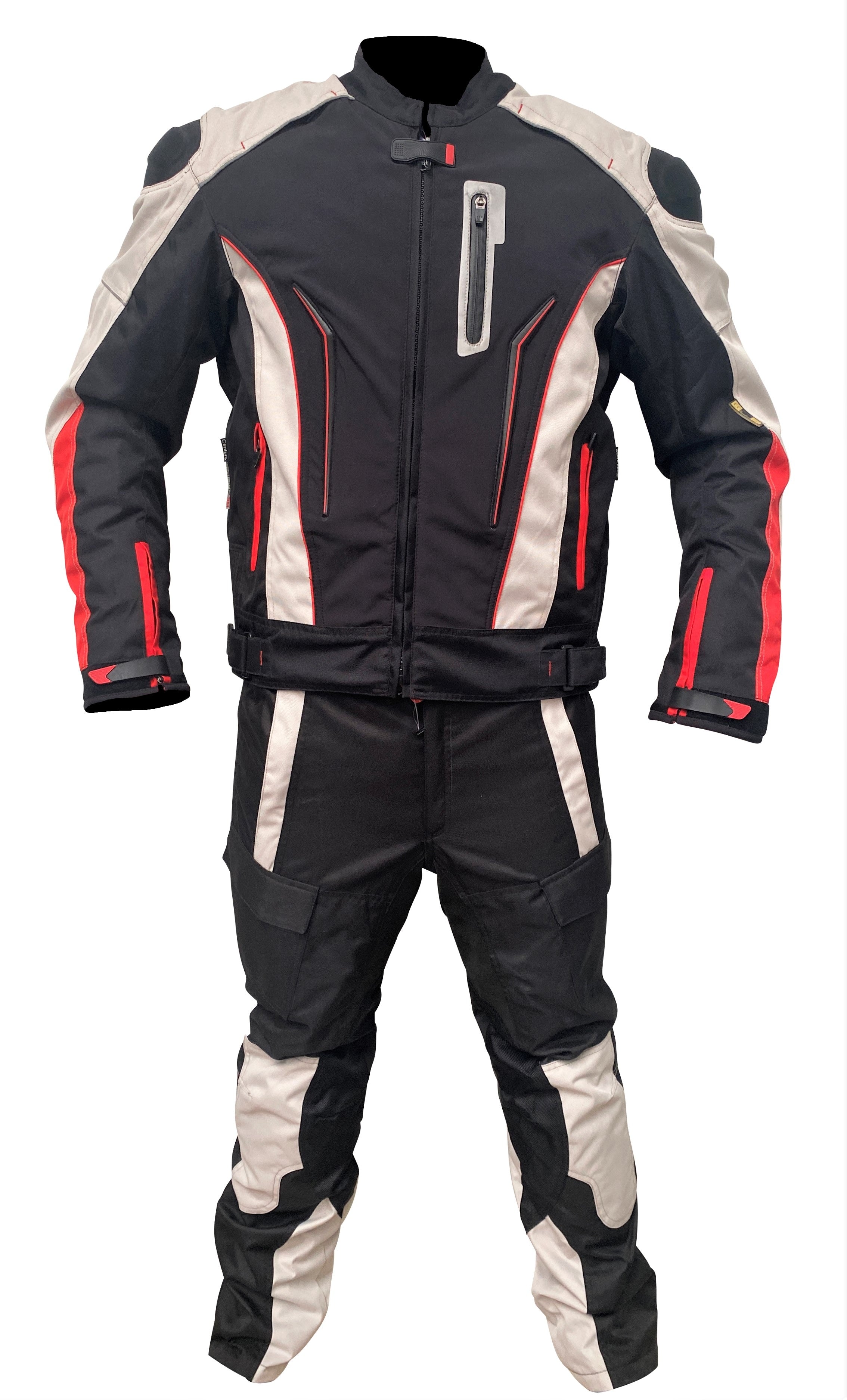 Textile Suit X-Drive by XLS Touring Suit Grey Red