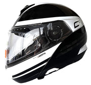 Schuberth C4 Pro Carbon Tempest White Klapphelm Weiß Gr. XS