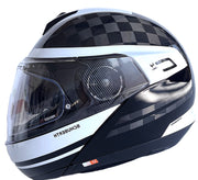 Schuberth C4 Pro Carbon Tempest White Klapphelm Weiß Gr. XS