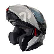 HJC RPHA 91 Combust Klapphelm Grau Weiß