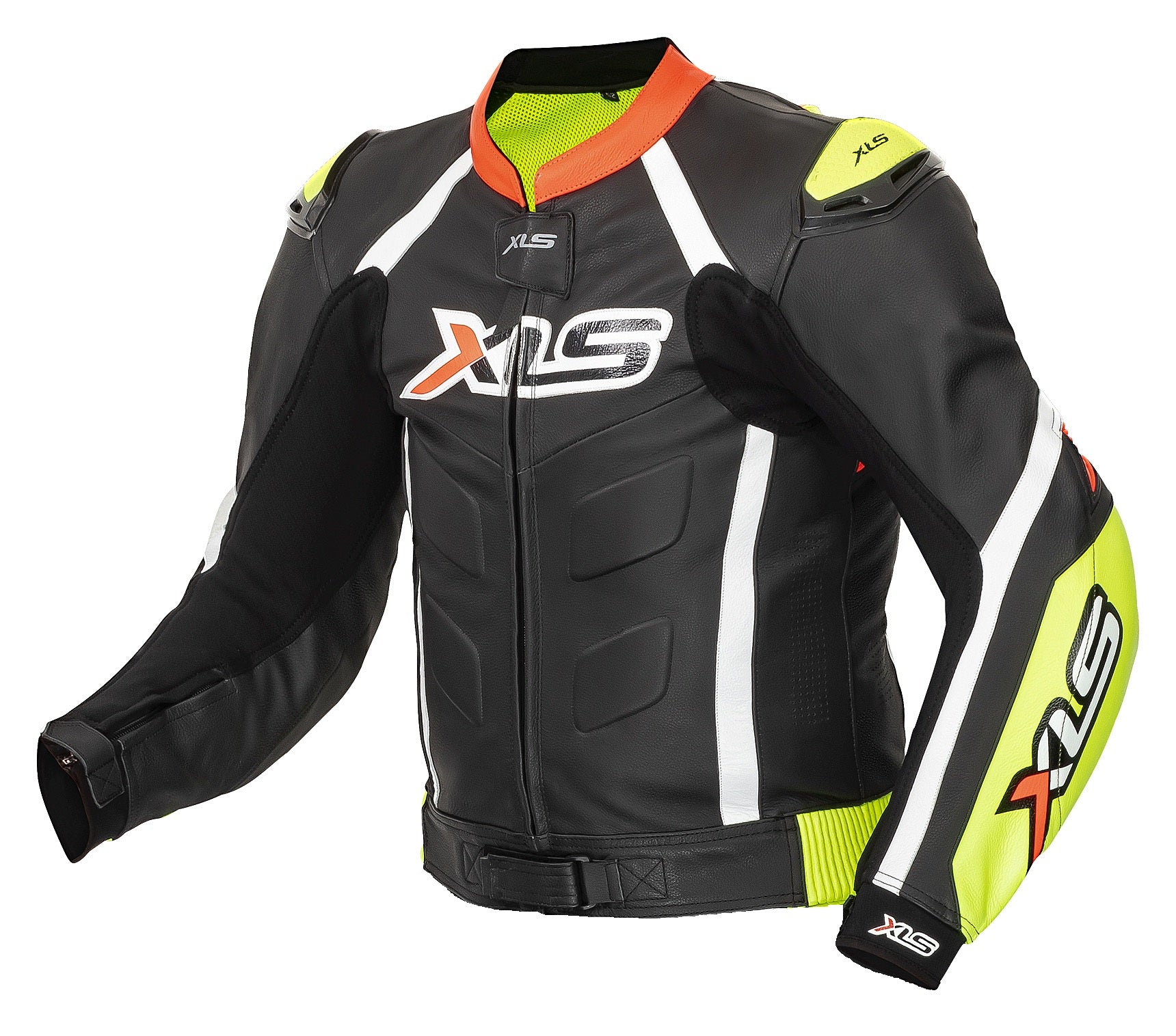 XLS Motorradjacke Lederjacke NEON ARROW Gr. 52
