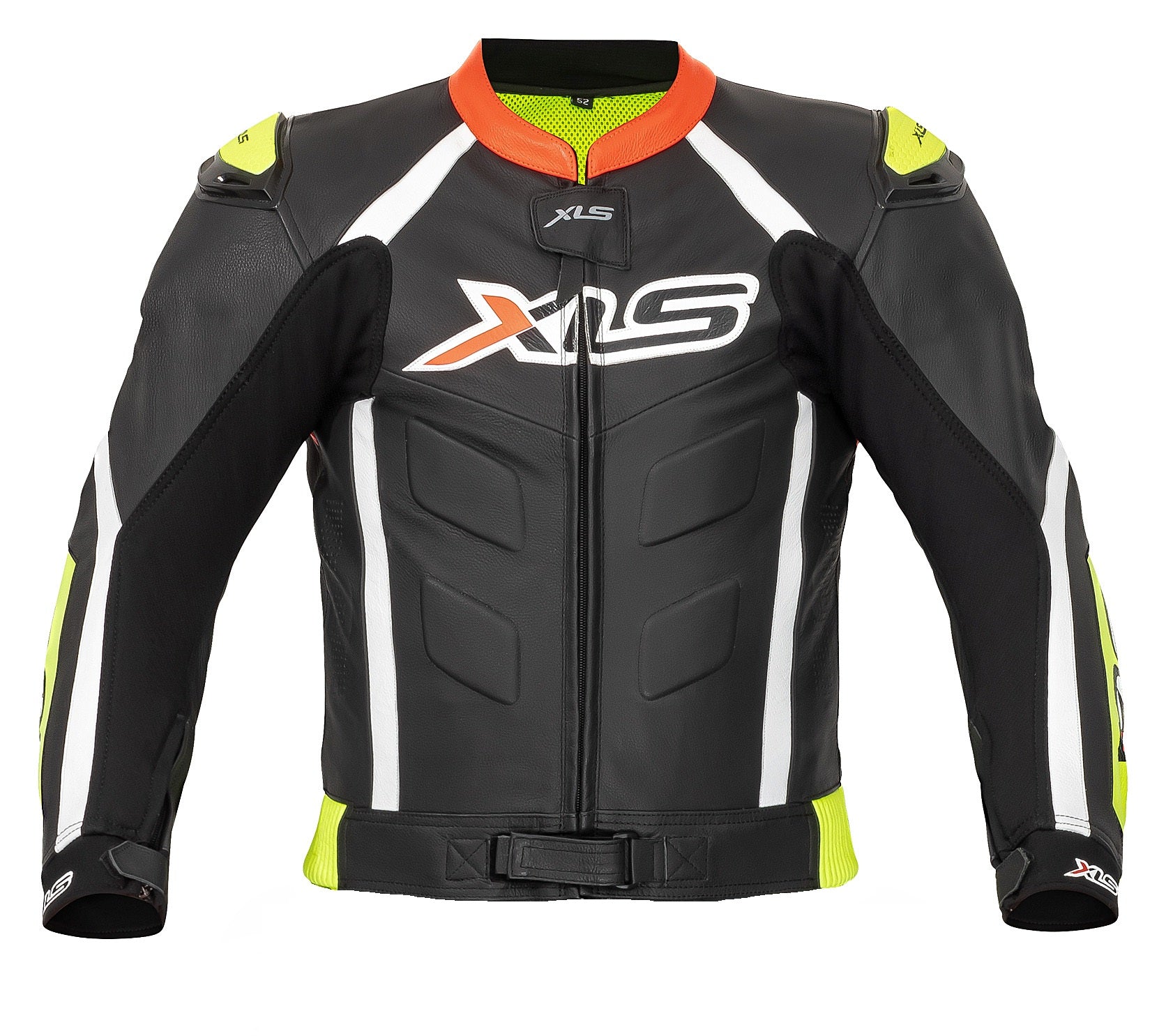 XLS Motorradjacke Lederjacke NEON ARROW Gr. 52
