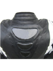 Women's leather suit two-piece black and white high-quality two-piece size 34 - 42